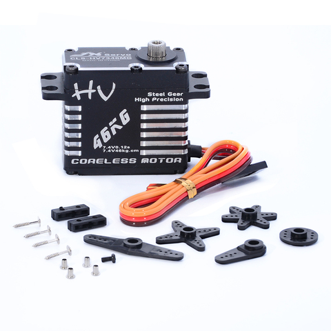 JX Servo CLS-HV7346MG 46kg sin núcleo de acero de alta precisión de la CNC Digital Servo para DIY RC auto helicóptero coche sobre orugas ► Foto 1/6