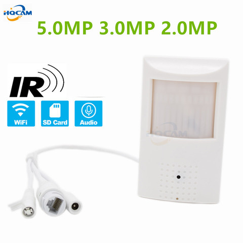 HQCAM WIFI TF ranura 2MP 3MP 5MP 2560x1920 PIR estilo interior de Onvif IP inalámbrica Cámara Invisible 940nm IR LED construido-en el MIC camhi ► Foto 1/6