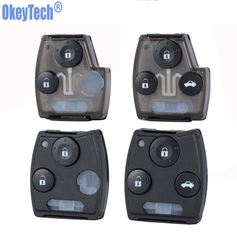 OkeyTech-funda para llave de coche, accesorio para Honda Accord Civic 2008 CRV Pilot Fit Jazz Odyssey, funda para mando a distancia, 2/3 botones ► Foto 1/6