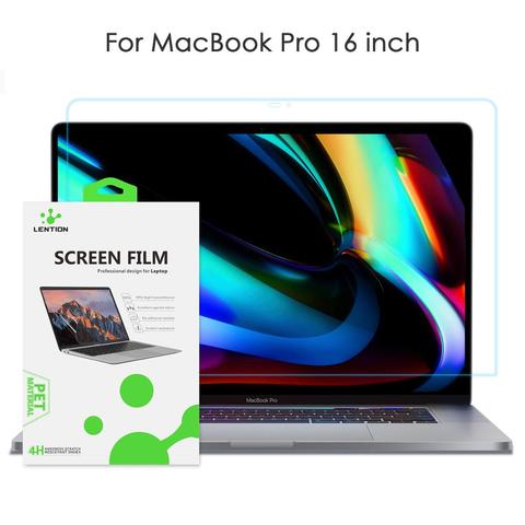 Protector de pantalla Lention para macbook pro 16 pulgadas 2022 modelo A2141, película transparente HD con recubrimiento hidrofóbico protege el macbook pro 16 ► Foto 1/6