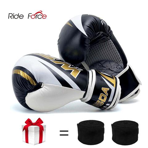 PU Guantes De Kick Boxing para hombres y mujeres Karate Guantes De Muay Thai De Boxeo gratis lucha MMA Sanda formación De adultos niños equipo ► Foto 1/6