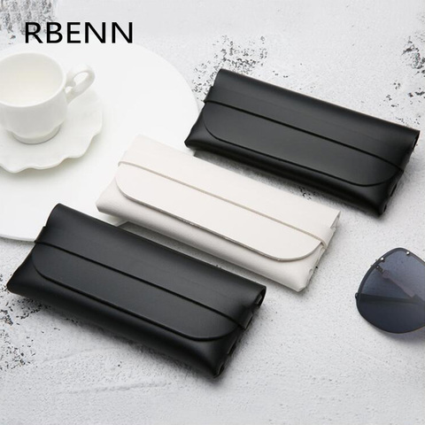 RBENN-Funda de cuero de moda para gafas de sol para mujer, cartera de transporte, bolsa suave, caja de anteojos Retro ► Foto 1/6
