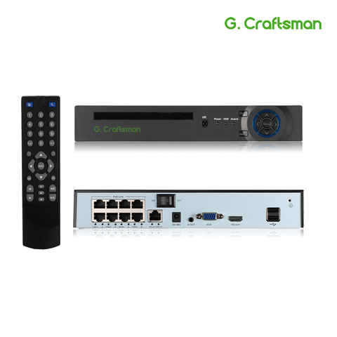 XMeye-Grabadora de vídeo de red 4K, 8 canales, NVR POE, H.265 + Onvif 1 HDD 24/7, cámara de grabación IP Onvif P2P, ICSee ► Foto 1/6