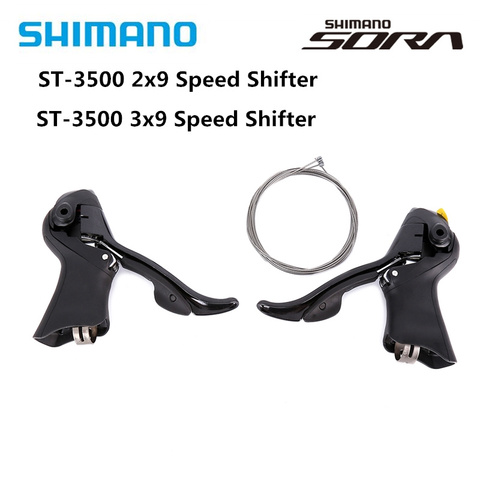 Palancas de freno Shimano Sora ST-3500 2x9 velocidad L & R CTI bicicleta de carretera ► Foto 1/6