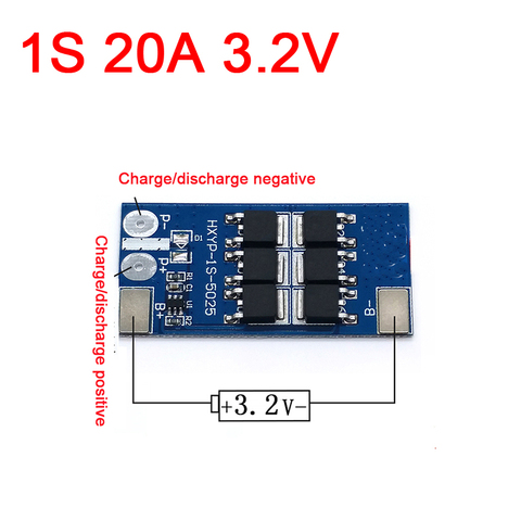 Lifepo4-Placa de protección de batería 1S, 20A, BMS, 18650, BMS, PCM, 3,2 V ► Foto 1/2