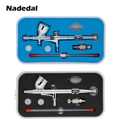 Nasedal-pistola pulverizadora de doble acción, NT-180T/NT-130T, 0,2/0,3/0,5mm, 9cc/7cc, aerógrafo de alimentación por gravedad, juego para arte artesanal, modelo, uñas corporales ► Foto 1/6