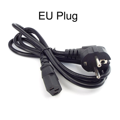 Cable de alimentación europeo/Americano/australiano/británico de 1,5 M, Cable adaptador de Enchufe europeo para Dell, Monitor de PC de escritorio, impresora HP Espon, proyector LG TV ► Foto 1/6