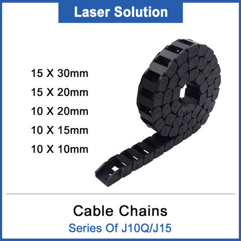 Cadenas de cables DRAGON DIAMOND 10x10 10x15 10x20 15x20 15x30mm tipo puente sin apertura arrastre de plástico para grabado CNC ► Foto 1/1