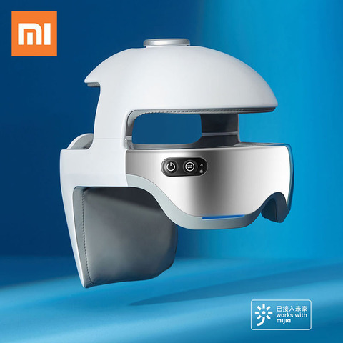 Xiaomi Momoda-masajeador de cabeza multifunción, masajeador de cabeza, cuello y ojo, vibración de compresión caliente, instrumento de masaje ocular con Bluetooth ► Foto 1/6