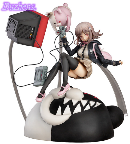 Original japonés Super Danganronpa la desesperación la escuela Nanami ChiaKi PVC figura de acción Anime figuras en miniatura de juguete muñeca regalo ► Foto 1/5