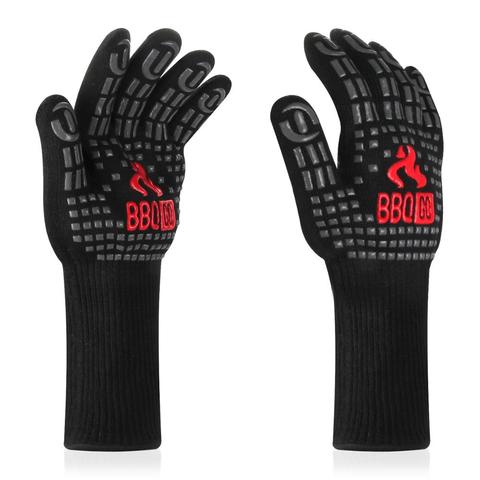 Inkbird-guantes para parrilla de barbacoa, 14 pulgadas, ℉ 1472, resistentes al calor extremo, guantes para cocinar a la parrilla, manoplas aislantes de silicona antideslizantes para parrilla ► Foto 1/6