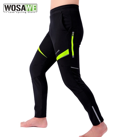 WOSAWE-pantalones de Ciclismo transpirables, de secado rápido, para primavera y otoño, resistentes al agua, con cintura elástica ► Foto 1/6