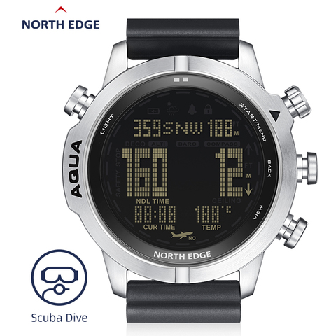 Reloj de ordenador de buceo para hombre, cronógrafo Digital inteligente, resistente al agua, 100M, altímetro, barómetro, brújula, reloj de temperatura ► Foto 1/6