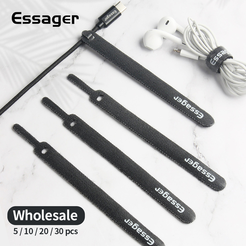 Essager-organizador de cables para auriculares, Protector de Cable de ratón, enrollador de Cable de protección, Clip de soporte para gestión de cables USB para iphone ► Foto 1/6