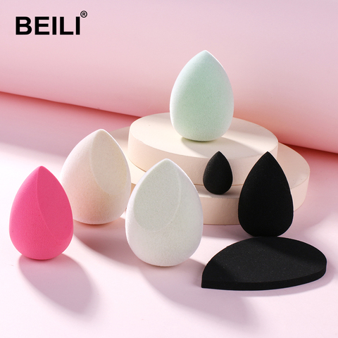 BEILI-esponja para base de maquillaje, corrector en polvo, esponja suave para maquillaje profesional, Maquillaje facial rápido ► Foto 1/6