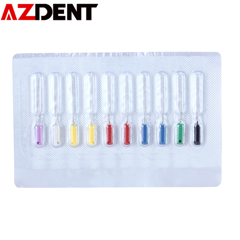 10 unids/pack 25mm púas aborda Dental de acero inoxidable Canal de raíz de limpieza suave aguja Dental Plaza aborda púas broches ► Foto 1/6