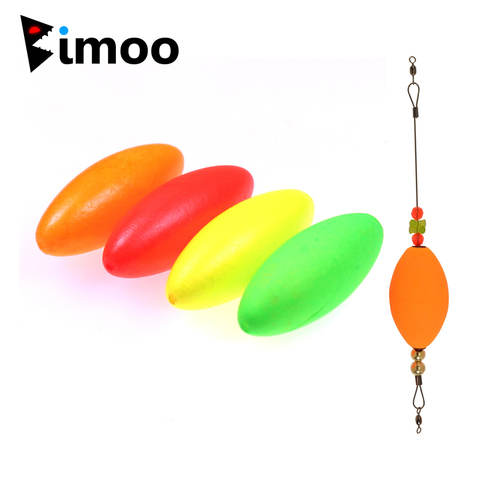 Bimoo 10 unids/lote pez pesca plataforma flotante para Pompano Whitings Corvina pargos accesorios de aparejos rojo verde amarillo naranja ► Foto 1/6