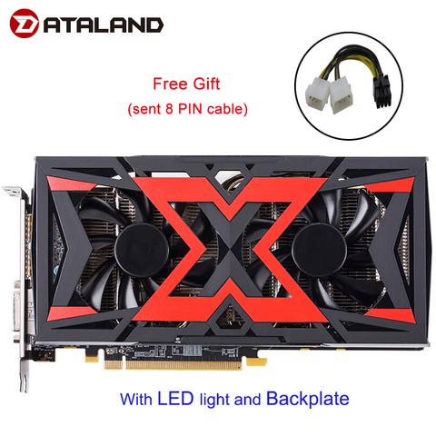 Dataland-tarjeta gráfica Radeon RX580, 8G, rx 580, funciona con Radeon, motor gráfico AORUS de 256 bits, 8GB, tarjeta gráfica AMD PC ► Foto 1/5