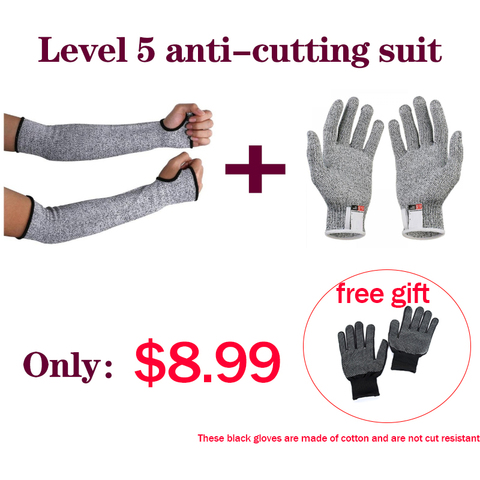 Kit de funda de seguridad para brazo, Protector contra perforaciones, anticortes, para unidad deportiva, guantes de seguridad ► Foto 1/6