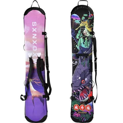 Mochila de esquí con cubierta de Snowboard, engrosamiento elástico de 143/152/158/161cm, enviar un mensaje, longitud de su tabla A7338 ► Foto 1/6