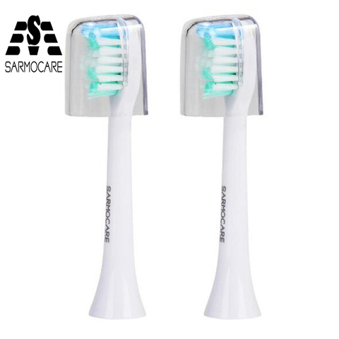 Sarmocare-Cabezal de cepillos de dientes para S100 S200, repuesto de cabezales de cepillo de dientes eléctrico, Ultra sónico ► Foto 1/6