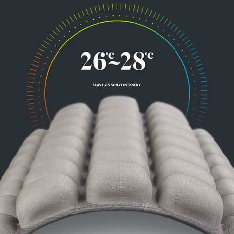 Cojín trasero 5D para asiento, almohada de masaje de descompresión para relajación, Airbag, transpirable, suave, 3D, para casa, oficina, silla de coche ► Foto 1/6