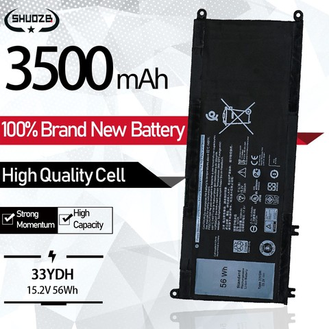 Nueva batería de ordenador portátil 33YDH 99NF2 PVHT1 81PF3 081PF3 P30E P30E001 para DeLL Inspiron latitud Vostro 13 14 15 17 G3 G5 G7 7778, 7779 ► Foto 1/6