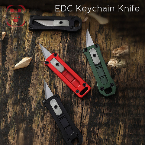 EDC-minicuchillo portátil para colgar, herramienta multifunción, papel cortado, llavero para exteriores, cuchillo de papel, cuchillos de sobre abierto, 6 estilos ► Foto 1/6