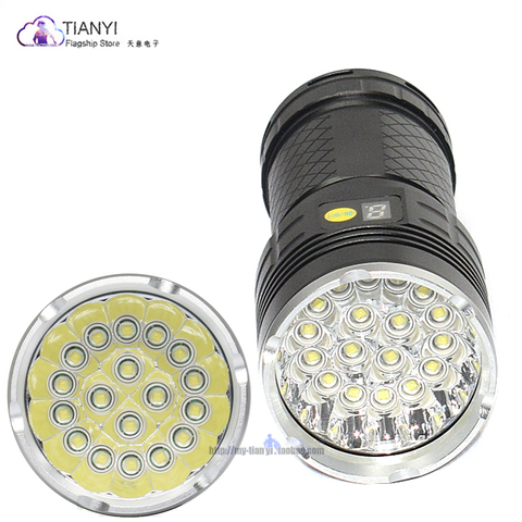 Antorcha de carga tipo-c 10000 Lumens Super brillante linterna Led XM-L T6 Led más brillantes linternas poderosa linterna táctica ► Foto 1/6