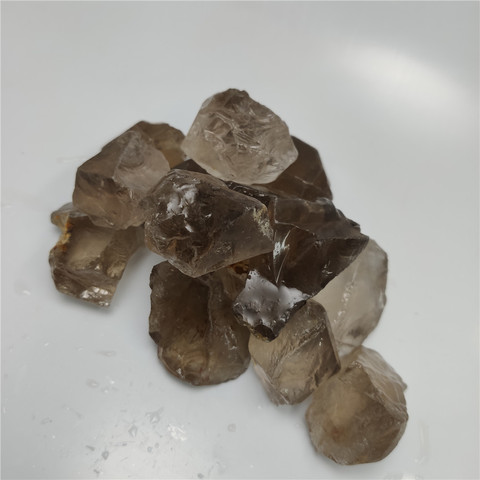 Cristal para Sanación Reiki, cristal Natural de cuarzo ahumado, piedra curativa de grava ► Foto 1/6