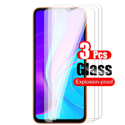 3 unids/lote vidrio templado para Xiaomi Redmi note 9c NFC Protector de pantalla de vidrio en Redmi9 C Redmi9C Redme Redmy 9 C 9H HD película protectora ► Foto 1/6