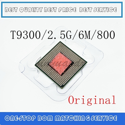 Core 2 Duo T9300 2,5 GHz 6M 800MHz procesador Socket P SLAYY SLAQG CPU ► Foto 1/1