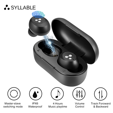 SYLLABLE-auriculares inalámbricos S103 con TWS, cascos con Bluetooth, estéreo, modo de conmutación maestro-esclavo, Syllable, S103, para teléfono ► Foto 1/1