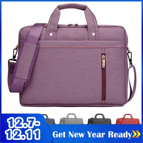 Bolsa para ordenador portátil, maletín de 13, 14, 15, 15,6 y 17 pulgadas, funda para MacBook Air Pro, Samsung, Lenovo, Dell, Sony ► Foto 1/6