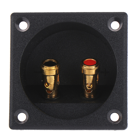 Terminal de altavoz para coche, taza redonda de resorte, Conector de Subwoofer, cajas de 57x57mm ► Foto 1/6