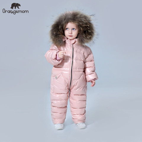11,11 grados ruso invierno ropa infantil chaqueta abrigos para niños exterior, espesar impermeable snowsuits Niñas Ropa ► Foto 1/6