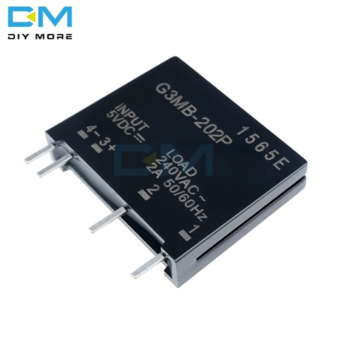 5 uds módulo de relé G3MB-202P G3MB 202P DC-AC PCB SSR en 5V DC 240V AC 2A módulo de relé de estado sólido ► Foto 1/6