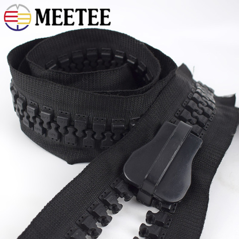 Meetee-cremallera de resina con deslizador para exteriores, bolsa de tienda Extra ancha para ropa, coser, accesorios de decoración hechos a mano, 1/2M, 30 #, AP654 ► Foto 1/6