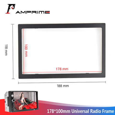 AMPrime-radio Multimedia con marco de plástico para coche, Radio con reproductor, Android, 2Din, Universal, 7010B/7023B/7018B ► Foto 1/6