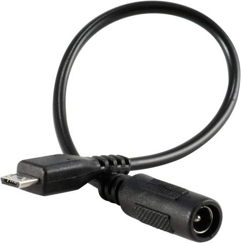 2 unids/lote NUOLIANXIN barril DC Jack Micro-USB B adaptador de conector macho 5V Cable de alimentación 5,5mm/2,1mm ► Foto 1/1
