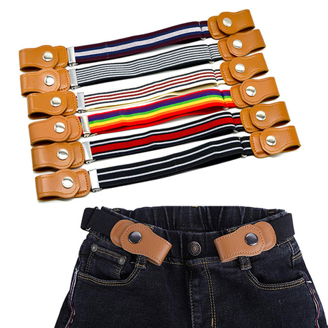 2022 Nuevos cinturones para hebilla infantil-elástico cinturón hebilla cinturón elástico para niños ajustable cinturones para niños y niñas ► Foto 1/6