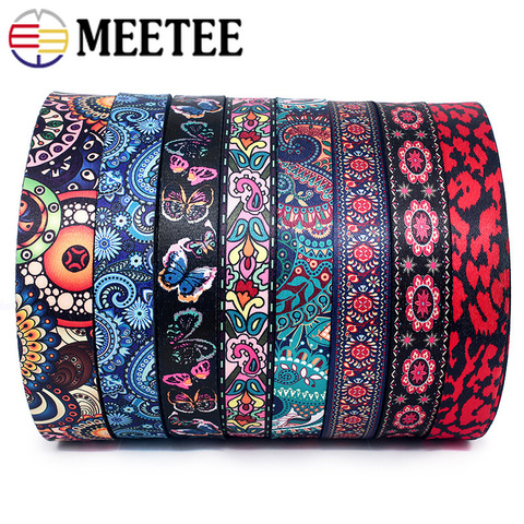 Meetee-bolsas de tela Jacquard con estampado étnico, cinta de 5 metros y 38mm, cinta para decoración de ropa, accesorios de costura ► Foto 1/6