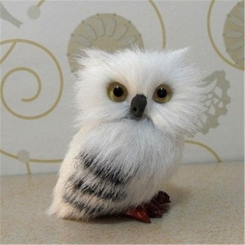 7cm de alto lindo nevado lechuza Hedwig harry Potters Carta entrega muñeca juguetes Harried de Navidad de cumpleaños adultos niños ► Foto 1/3