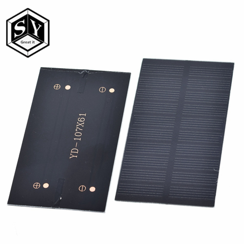 Panel Solar pequeño para teléfono móvil, placa electrónica DIY de 1W y 5V, cargador de teléfono móvil, luz para el hogar, juguete, etc., Electrónica Inteligente ► Foto 1/6