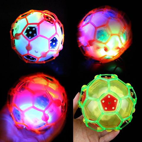 Bola hinchable eléctrica crazy led para niños, juguete de baile musical, balón de fútbol, luminoso, 1 ud. ► Foto 1/6