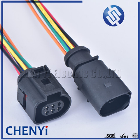 Sensor de temperatura automático para coche, enchufe de acelerador de Radar de marcha atrás, 6 pines, 42121700, 3B0973813, 1J0973713, 1,5mm, con cables, para VW, Audi, 1J0, 973, 713 ► Foto 1/6