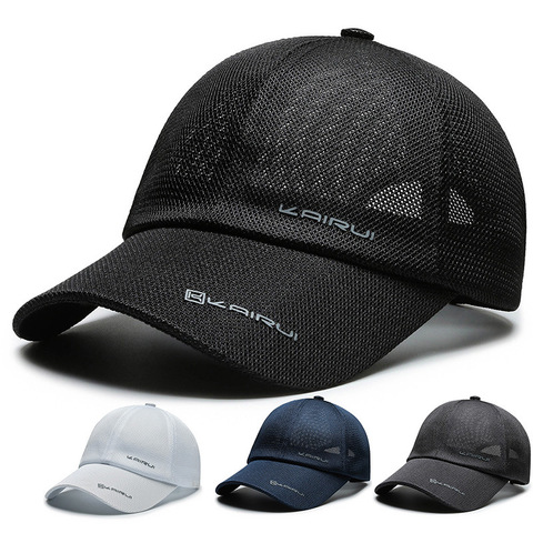 Primavera Verano Unisex letra para gorras de béisbol gorra de malla moda sólida al aire libre ajustable sombrero mujeres hombres Casual sombreros ► Foto 1/6