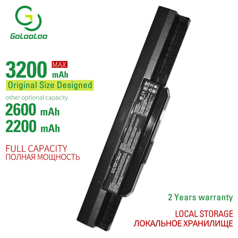 Golooloo 4 celdas batería de portátil para Asus A43 A43B A43BY A43E A53 K43 K53 X43 X44 X53S X54 X84 A31-K53 A32-K53 A41-K53 A42-K53 ► Foto 1/4