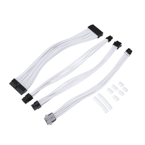 Promoción -- Kit Básico de Cable de extensión; 1 Uds Atx 24Pin/Eps 4 + 4Pin/Pci-E 8Pin/Pci-E 6Pin Cable de extensión de alimentación ► Foto 1/6