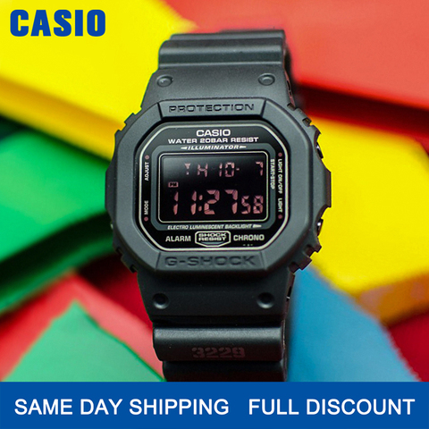 Reloj Casio G-SHOCK de los hombres de cuarzo reloj deportivo tendencia línea cuadrados impermeable g shock reloj DW-5600 ► Foto 1/6